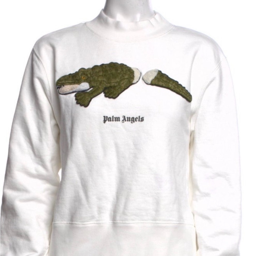 Palm Angels Graphic Print Turtleneck Sweater